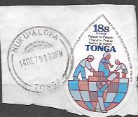 Tonga 1979 - US Peace Corps.  Used on paper.