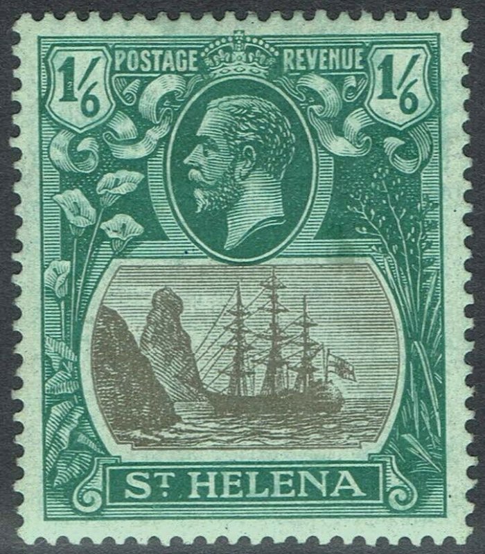 ST HELENA 1922 KGV SHIP 1/6  