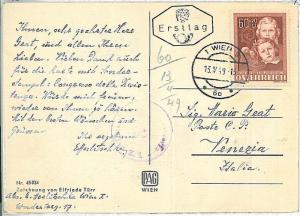 POSTAL HISTORY - AUSTRIA -  CARD  1949