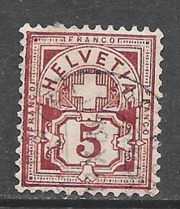 Switzerland 71b: 5c Numeral, used, F-VF