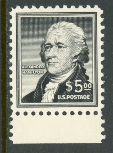 USA 1954 Hamilton $5.00 Marrgin Single Scott 1053 MNH A489