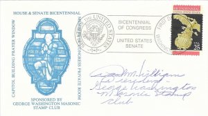 1989 FDC, #2413, 25c Senate, G. W. Masonic Stamp Club