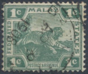 Federated Malay States   SC# 38 Used Die I   see details & scans