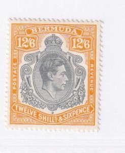 BERMUDA # 127a VF-MVVLH 12/6d KGV1 KEY ISSUE