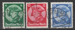 GERMANY 1933 FREDERICK THE GREAT SET USED