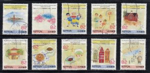 Japan 2018 Sc#4222a-j 150th Anniversary of Diplomatic Relations with Sweden Used