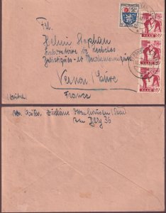 France Rocket Program LRBA Vernon Cover 1947. Peenemuende Engineers. V-2 Rocket