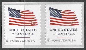 USA Sc. 6018 (F) Flag 2025 MNH APU spaces pair