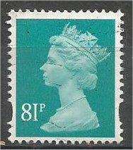 GREAT BRITAIN, Machins, 2008, used 81p, Scott MH372