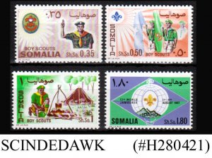 SOMALIA - 1967 WORLD SCOUT JAMBOREE 4V MNH