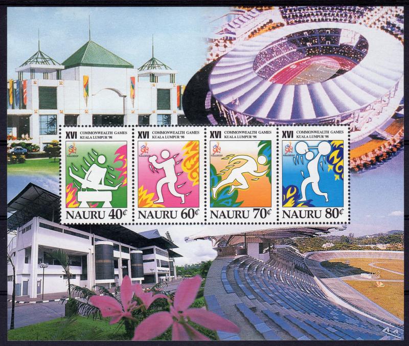 Nauru 1998 Sc#457a Commonwealth Games 98 Souvenir Sheet (1) MNH