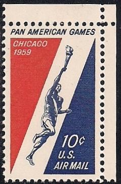 C56 10 cents Pan-Am Games, Chicago mint OG NH XF