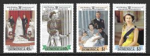 Dominica 1964-67   1988  set  4  VF NH