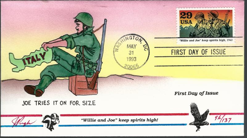 Beautiful Pugh Designed FDC Willie and Joe keep spirits High  #96 of 137