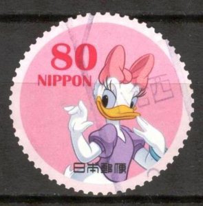 Japan 2012 Greeting Stamps Walt Disney Donald Minnie Used / CTO