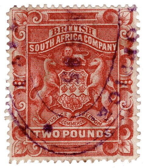 (I.B) Rhodesia/BSAC Revenue : Duty Stamp £2 