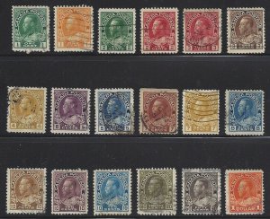 Canada #104 thru #122 VF COMPLETE SET!!!