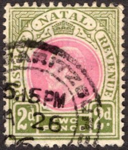 1902, Natal, 2p, Used, Sc 84