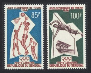 Senegal Basketball Olympic Games Tokyo 2v 1964 MNH SG#283-284 MI#288-289