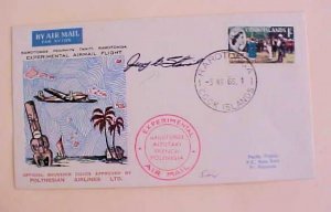 COOK ISLAND AUTOGRAPH PILOT 1966 B/S BORA BORA