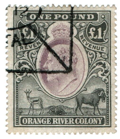 (I.B) Orange River Colony Revenue : Duty Stamp £1