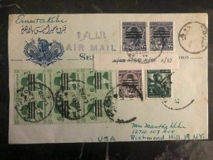 1953 Cairo Egypt Occupation Cover To New York USA