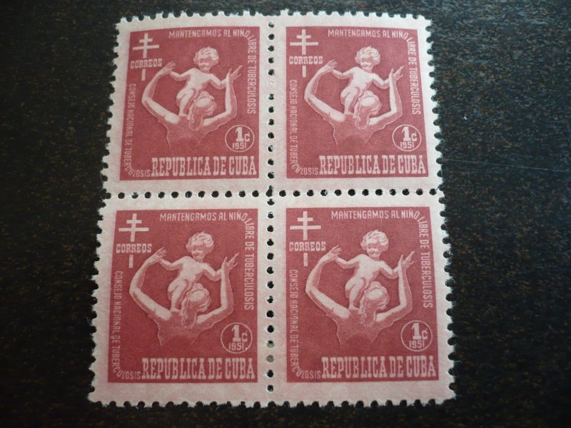 Stamps- Cuba-Scott# RA12-RA15 - Mint Hinged Set of 4 Postal Tax Stamps - Blocks