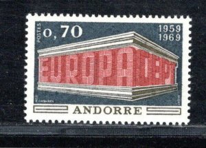 ANDORRA - FRENCH ADMINISTRATION SC# 189  FVF/MOG