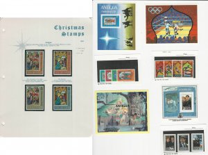 Antigua, Postage Stamp, #224-7, 552-6, 557-61, 601, 929-42 Mint NH, JFZ