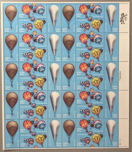 U.S. 1983 #2035a Sheet, Balloons, MNH(note).