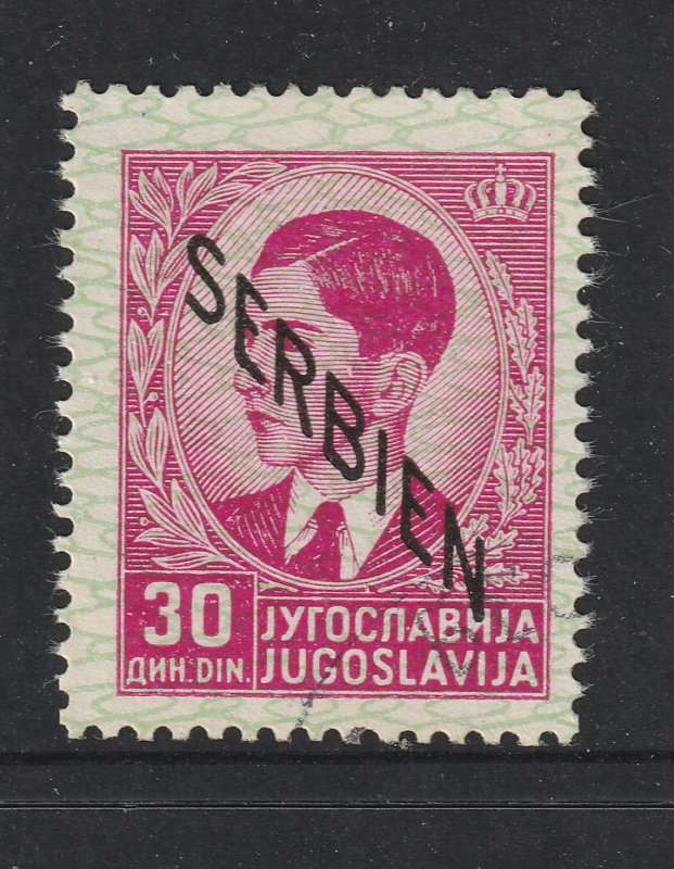 German Occ of Serbia a used?? 30d pink from 1941