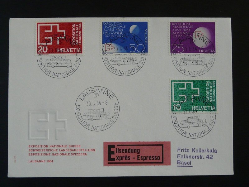 national philatelic exposition FDC Switzerland 1964