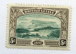 ?#154 * BRITISH GUIANA 5c, HR MH  see scan Cat $57 Stamp