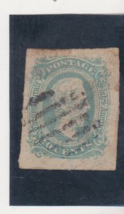 US Confederate States Scott 12c (1863-64) Used w/ thin  CV $140.00