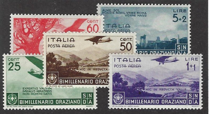 Italy SC C84-C88 MNH F-VF SCV$150.00...Grab a Value!