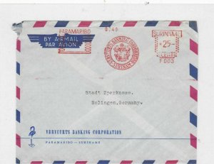 suriname airmail stamps cover  Ref 10008 