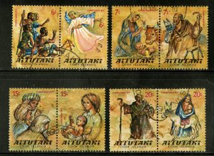 AITUTAKI 153a-59a USED SCV $2.00 BIN .85 CHRISTMAS