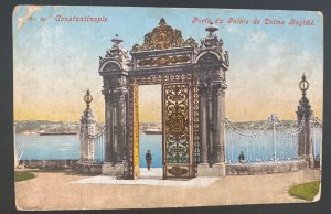 1909 Gibraltar Picture Postcard Censored Cover To England Palace Door