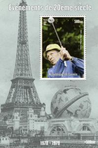 Guinea 1998 Events 1970/1979 Bing Crosby Play Golf s/s Perforated mnh.vf