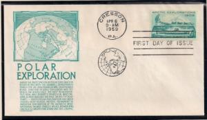 U.S. 1128 Artic Exploration FDC (Anderson)