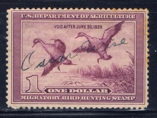 U.S. RW5 Used 1938 Duck Stamp 