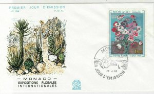 Monaco 1968 International Exhibition of Flowers FDC Anemonies Stamp CoverRf26382 