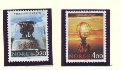 Norway Sc 995-6  1991 Tourism stamp set mint NH