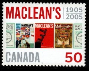 CANADA SG2349 2005 CENTENARY OF MACLEANS MAGAZINE MNH