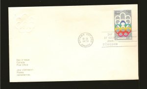 Canada SC#623 Olympics Cachet First Day Cover