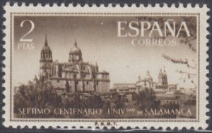 SPAIN Sc # 797 MINT VLH  HI-VALUE, CATHEDRAL of SALAMANCA, 700th ANN