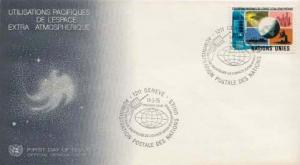 United Nations Geneva, First Day Cover, Space