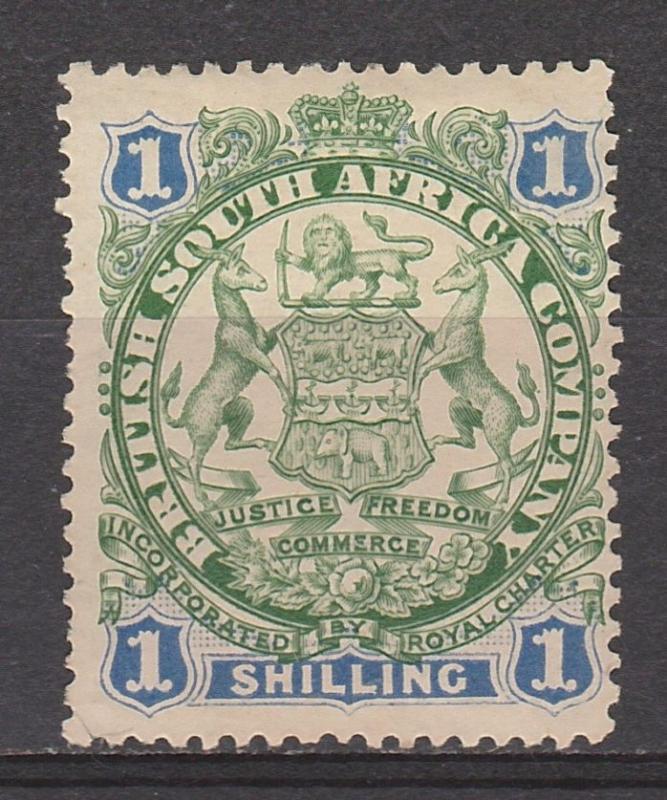 RHODESIA 1896 ARMS 1/-