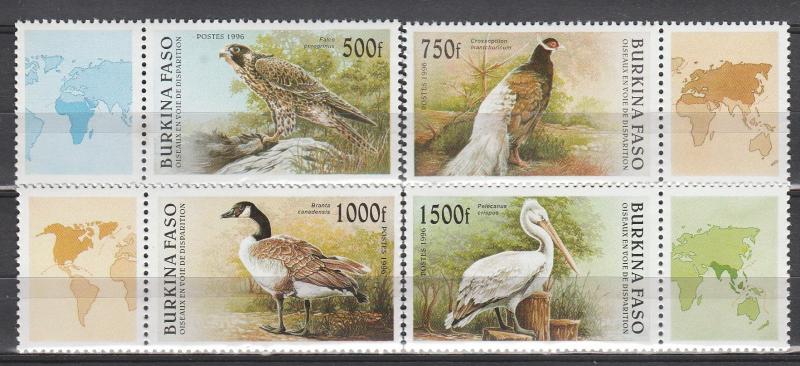 Burkina Faso #1087-90 MNH CV $20.75  (K725)