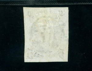 USAstamps Used VF US 1847 Imperf Fraklin Scott 1 Rare Demonetized Usage +Cert  